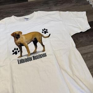 vintage Labrador retriever t shirt 00s L